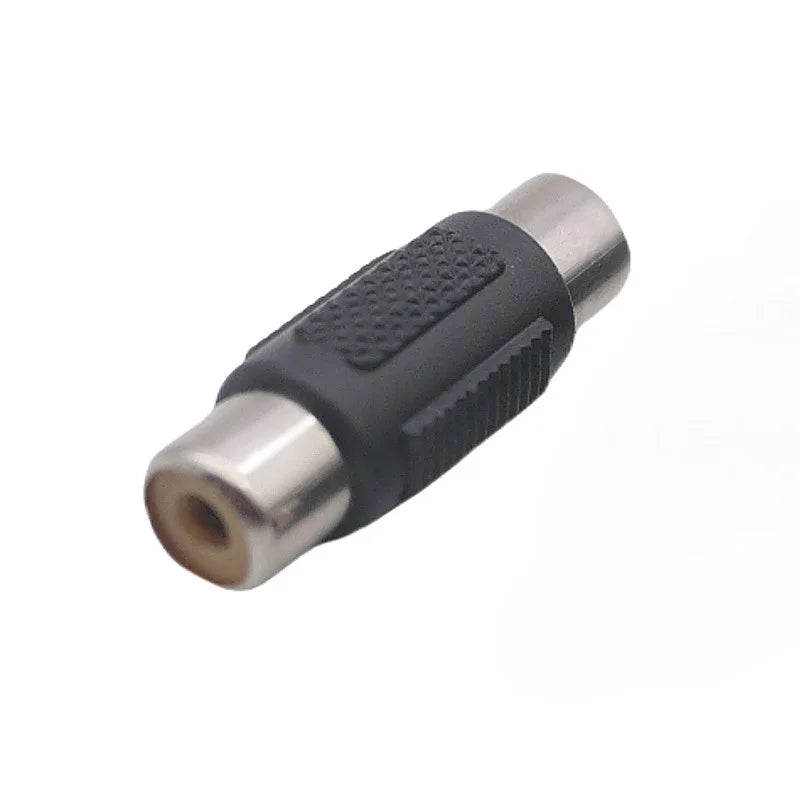 30pcs RCA Female to Female Coupler Plug Audio Video Cable Jack Plug Adapter Converter RCA Male to Male Joiner Connector Qme 30pcs black