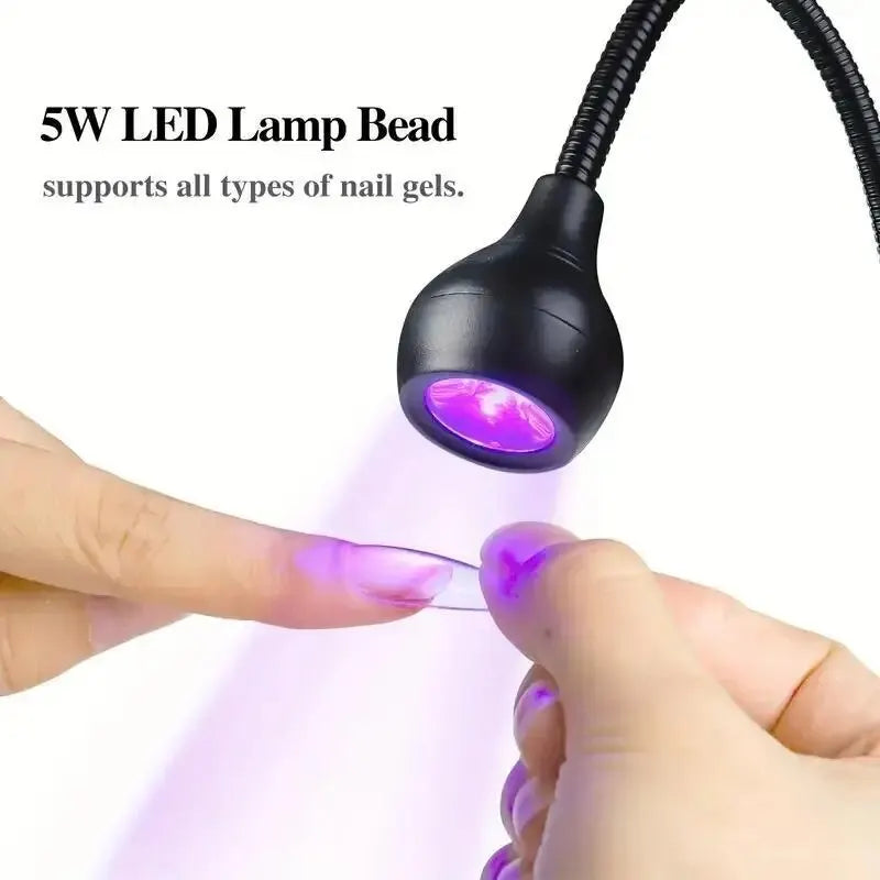 Nail Lamp LED Portable Dryer Clip Lamps Nailslamp Gel Polish Qme