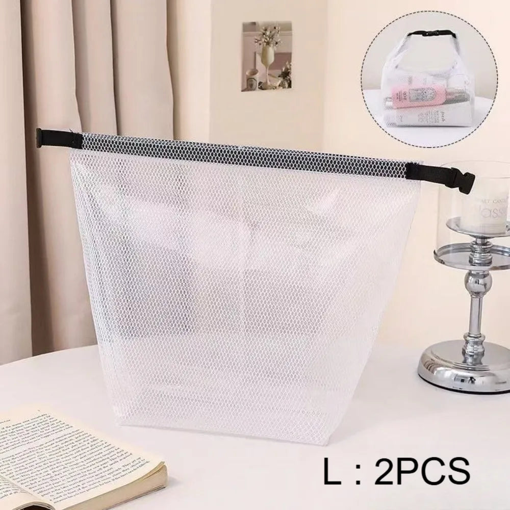Large Capacity Waterproof Travel Outdoor Fitness Dry/Wet Separation Swimsuit Waterproof Storage Bag Qme White L-2pcs
