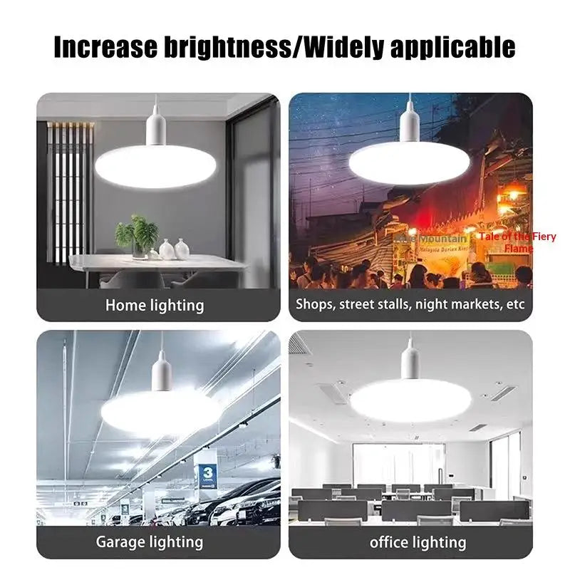 20-200W Indoor Lighting Flying Saucer Light Ceiling Lamp Garage LED Qme
