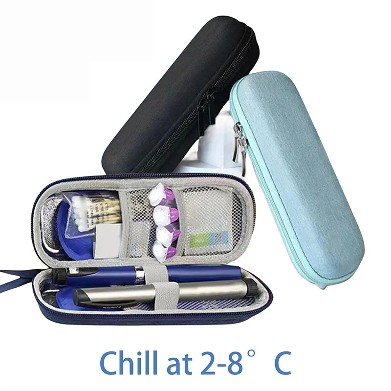 Gel Pen Bag Diabetics Travel Medicine Cooler Waterproof Insulin Qme