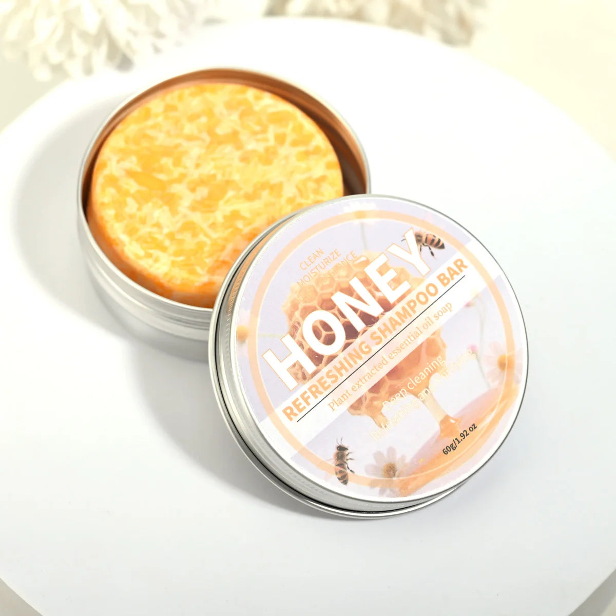 Honey Nourishing Shampoo Bar Natural Extract Essence Deep Qme