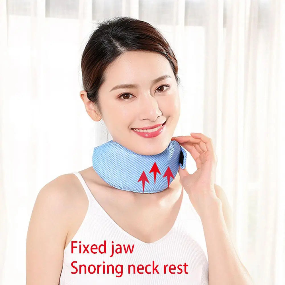 Neck Strap Stop Snoring Sleep Brace Anti Belt Chin Apnea Jaw Solution Qme