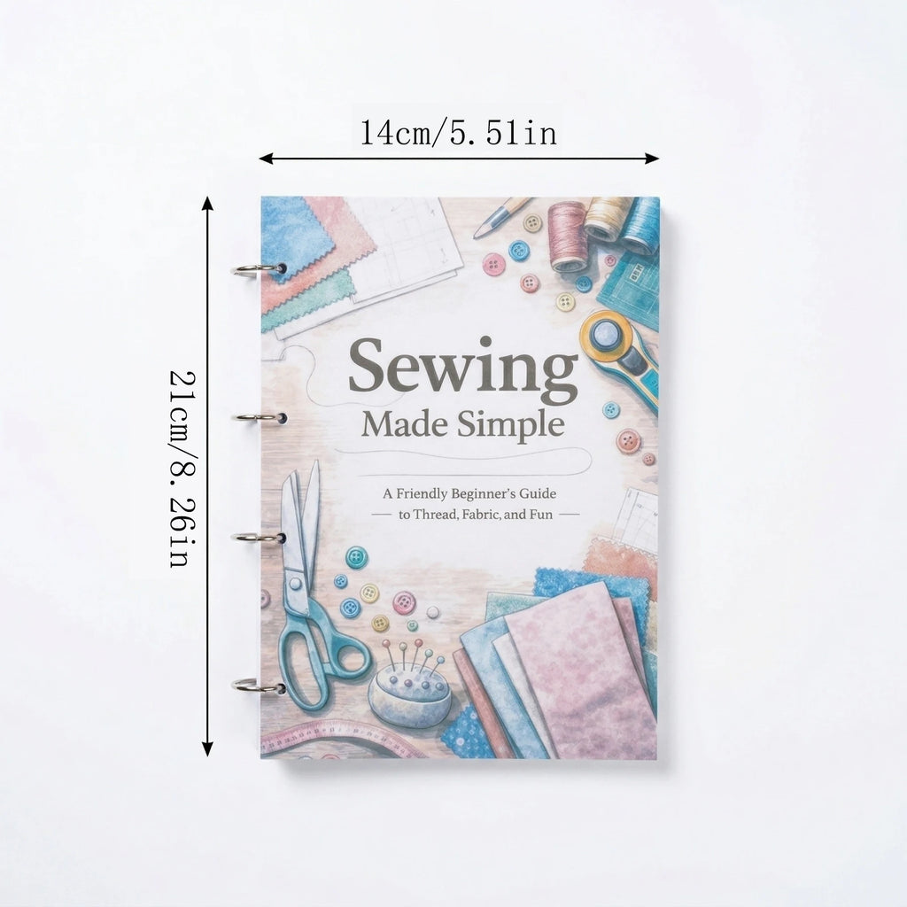Sewing for Beginners - A User-Friendly Guide Book Adults Basic Hand Embroidery Stitches Step-By-Step Tutorials Sperical Gift Qme