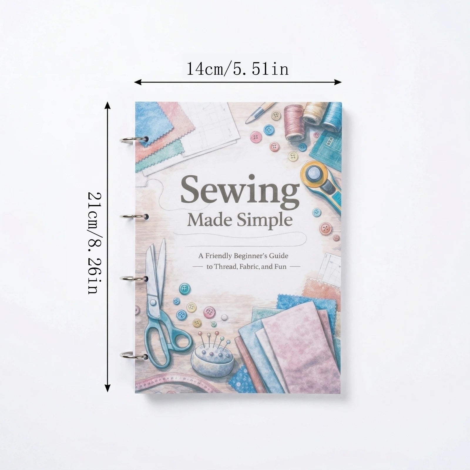 Sewing for Beginners - A User-Friendly Guide Book Adults Basic Hand Embroidery Stitches Step-By-Step Tutorials Sperical Gift Qme