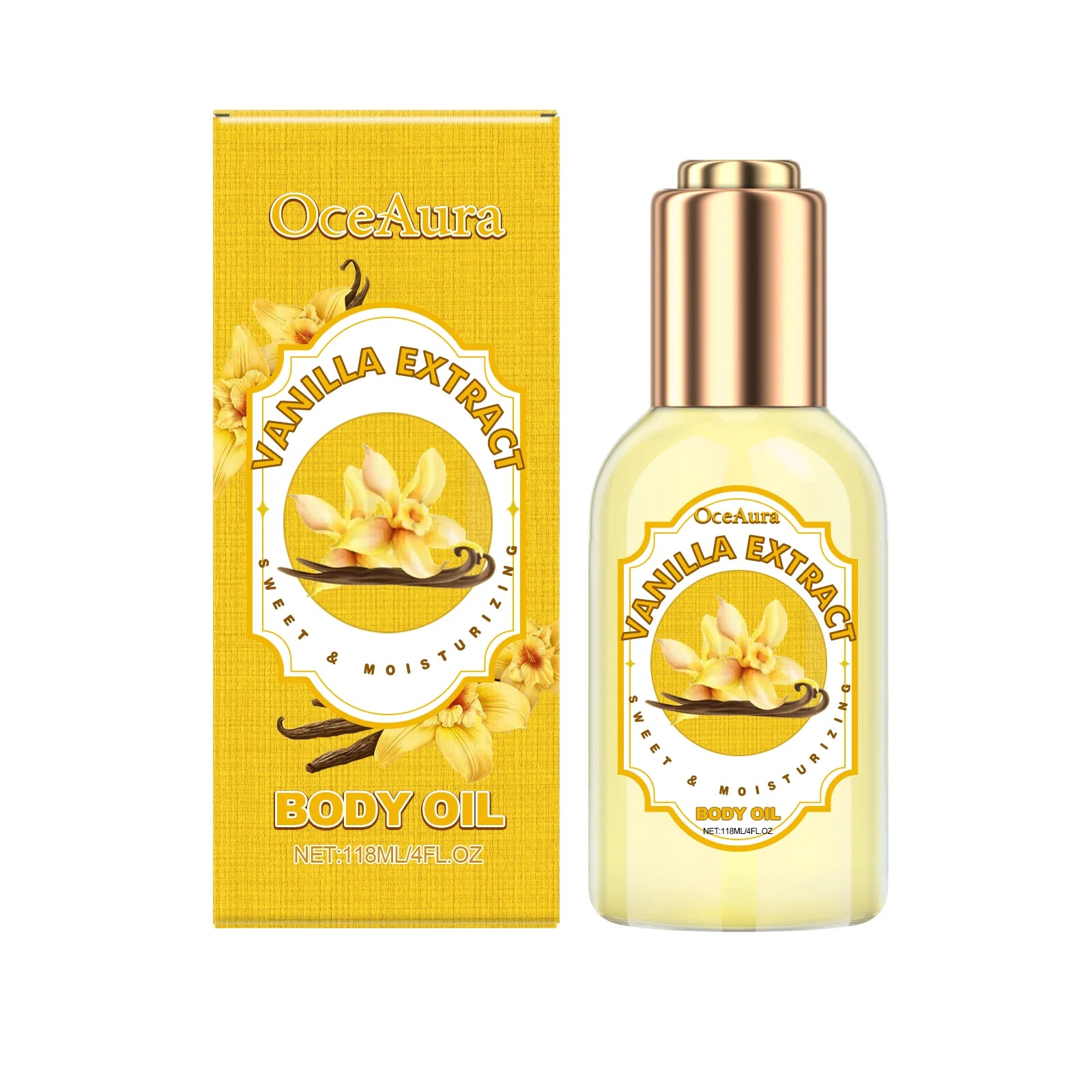 Body Massage Oil Improve Moisturizing Relieve Stress Muscle Relaxing Body SPA Lasting Scent Body Essential Oils Qme Vanilla