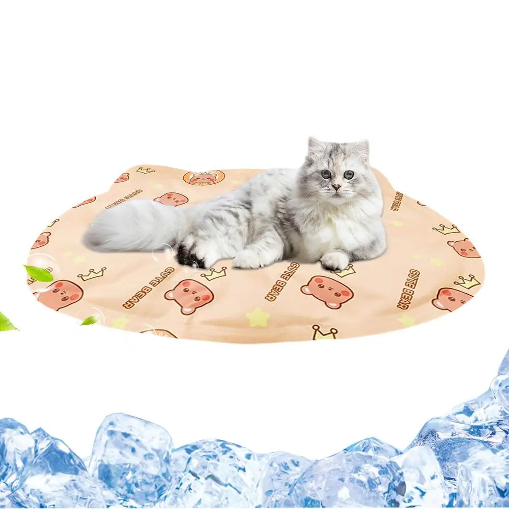 Cat Cooling Mat Dog Summer Heat Relief Pad Gel Cooling Mat for Indoor Living Room Bedroom Windowsill Road Trip Vacation Travel Qme C CN