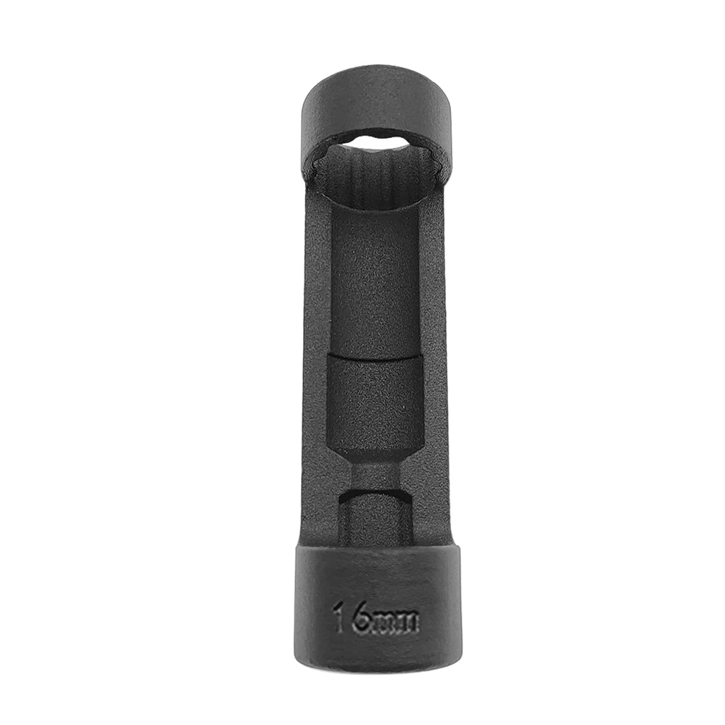 Suspension Strut Nut Socket Strut Nut Socket 12 Point 1/2'' Drive Suspension Strut Socket Tool Car Repair Tool (24mm Black) Qme 16mm