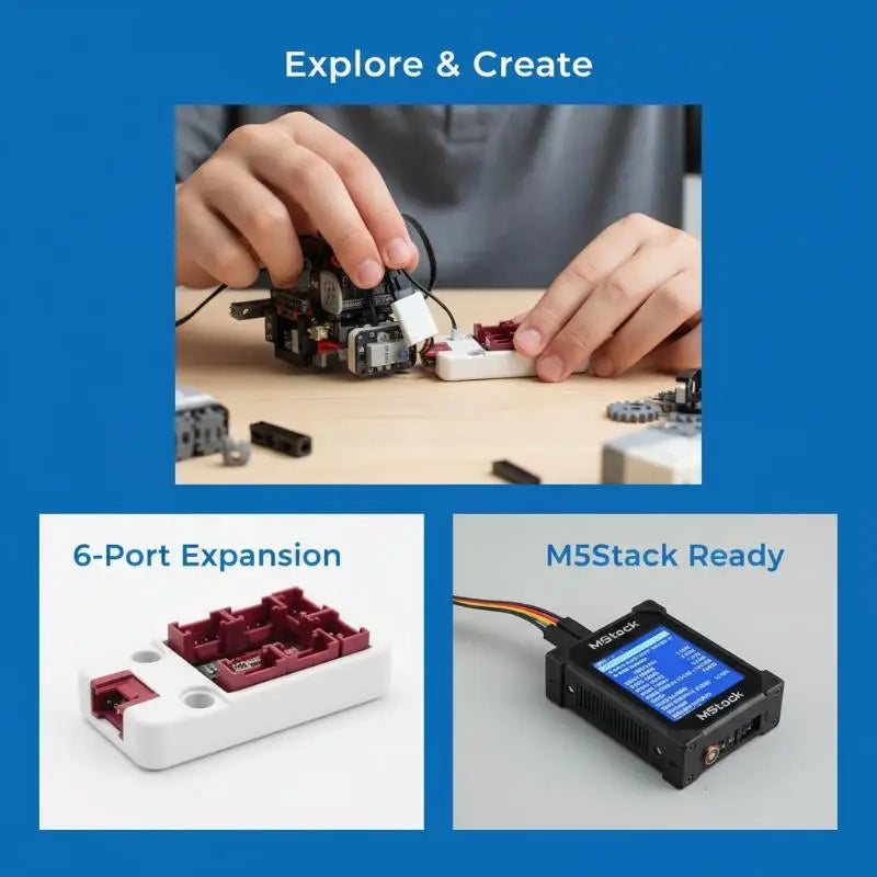 M5Stack Pahub V2 1 Unit I2C Hub 6 Expansion Multiplexer Iot Qme