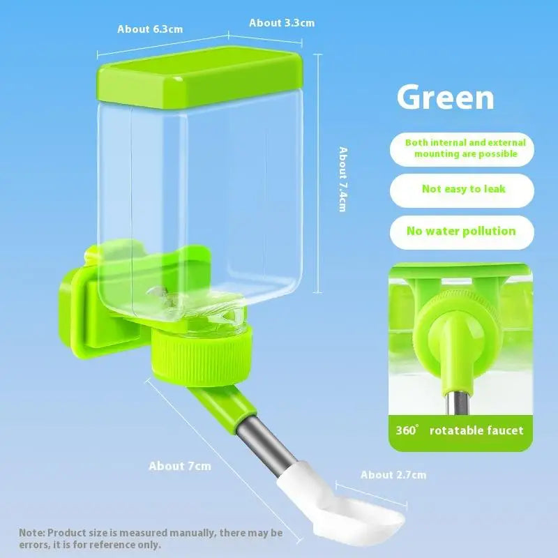 Hanging Water Dispenser Easy Clean Install Pets Dispensers Bird Cage Qme A4