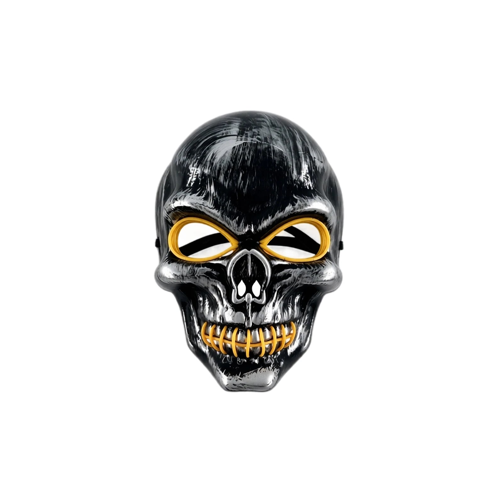 Halloween Skull Stitched Mouth Wire Mask Horror Full Face Cosplay Masquerade Party Costume Accessories Qme G