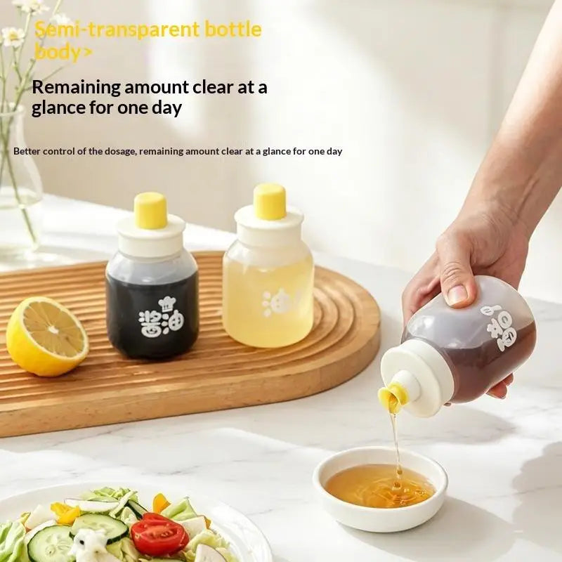 1 Leakproof Kitchen Squeeze Oil Bottle BPA Sauce Container Cooking Qme