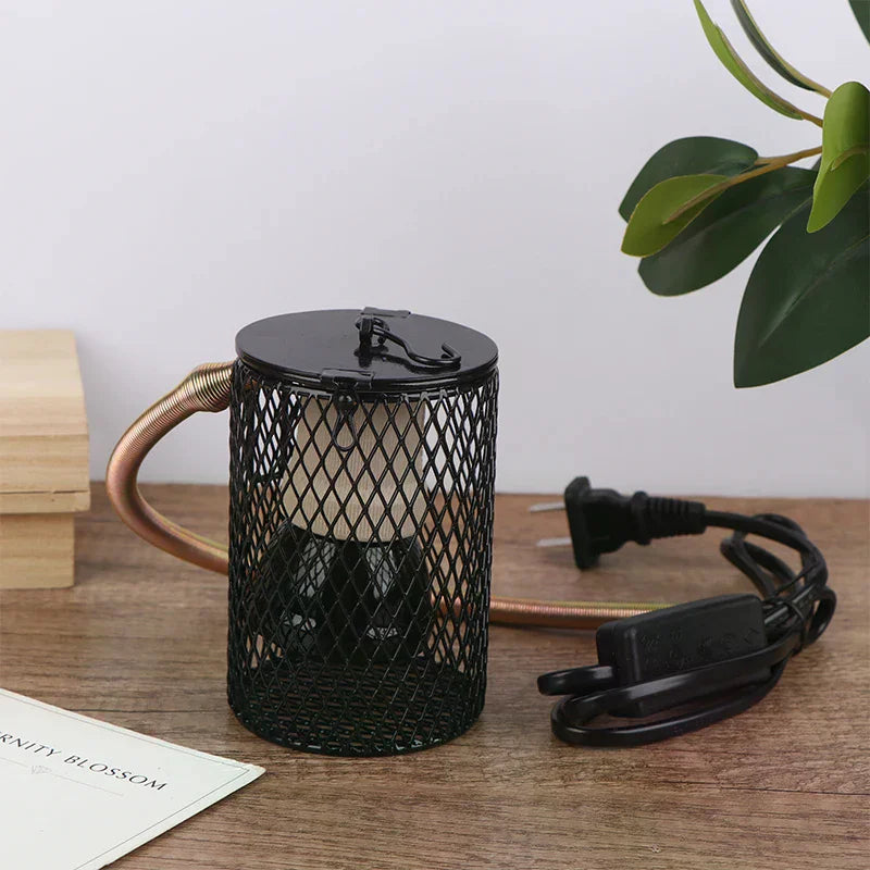 E27 Pet Heating Lamp With Anti-scalding Lampshade For Turtle Snake Lizard Infrared Ceramic Emitter Heat Light 25/50/75/100W Qme