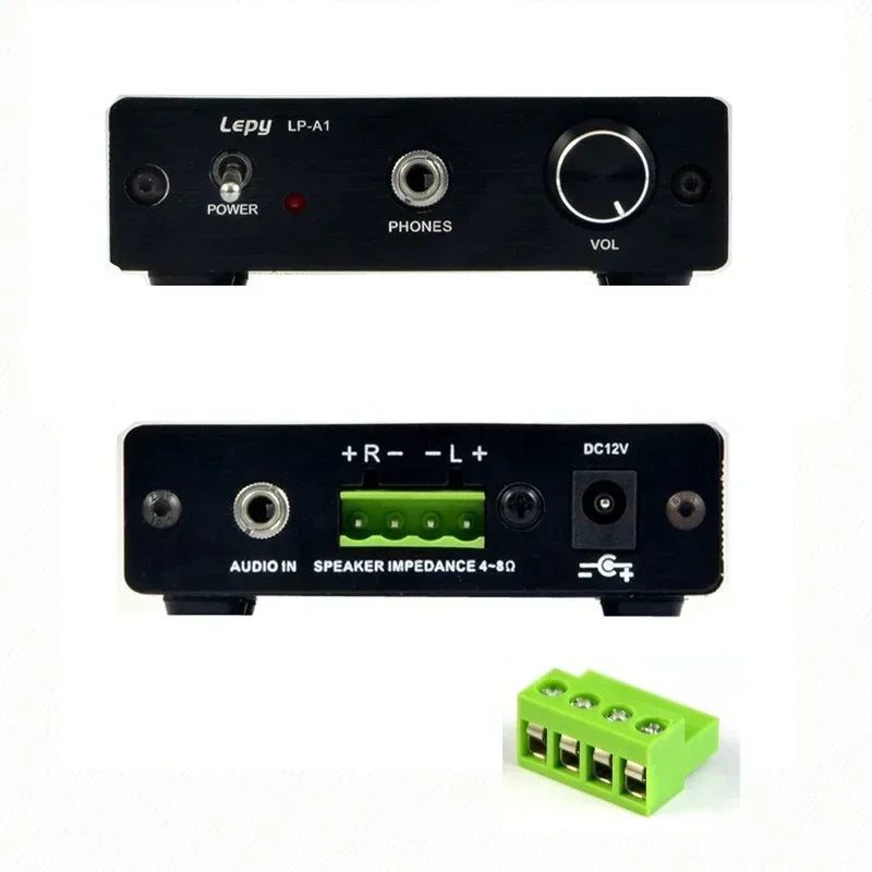 Digital Mini Headphone Power Car Amplifier HIFI 2 Channel High Bass Stereo Audio Amplifier For Motorcycle Home Boat Qme