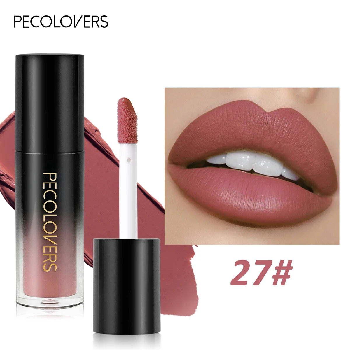 Multiple Colors Matte Velvet Lip Gloss Waterproof Long-lasting Qme 27