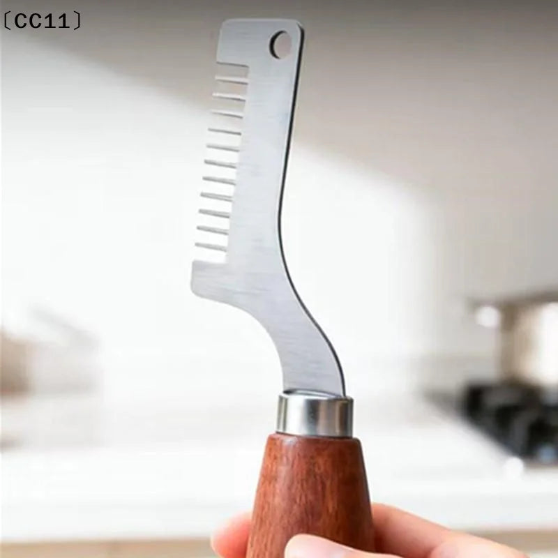 Scallion Slicer Green Onion Cutter Curved Design Stainless Steel Qme