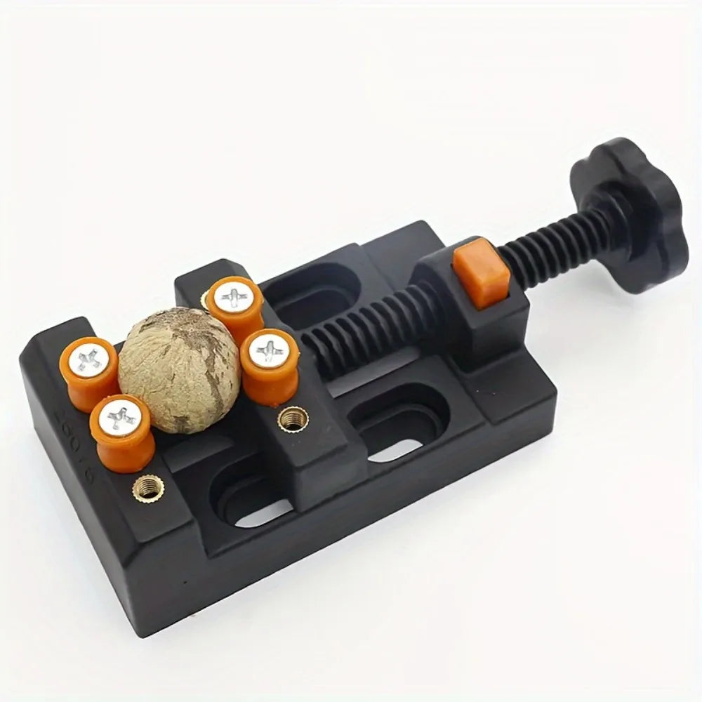Mini Bench Vise Clamp, Adjustable Jaw Vice for DIY Crafts, Model Making, Jewelry & Woodworking Qme