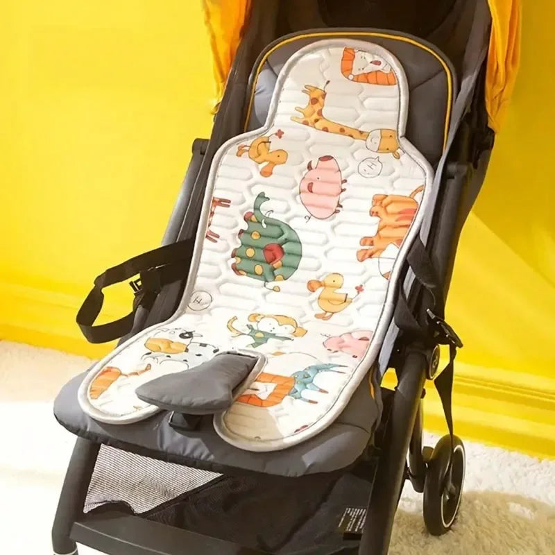 Summer Baby Stroller Cool Mat Baby Stroller Latex Cool Mat Children's Safety Seat Car Ice Feeling Mat Baby Sitting Chair Cushion Qme
