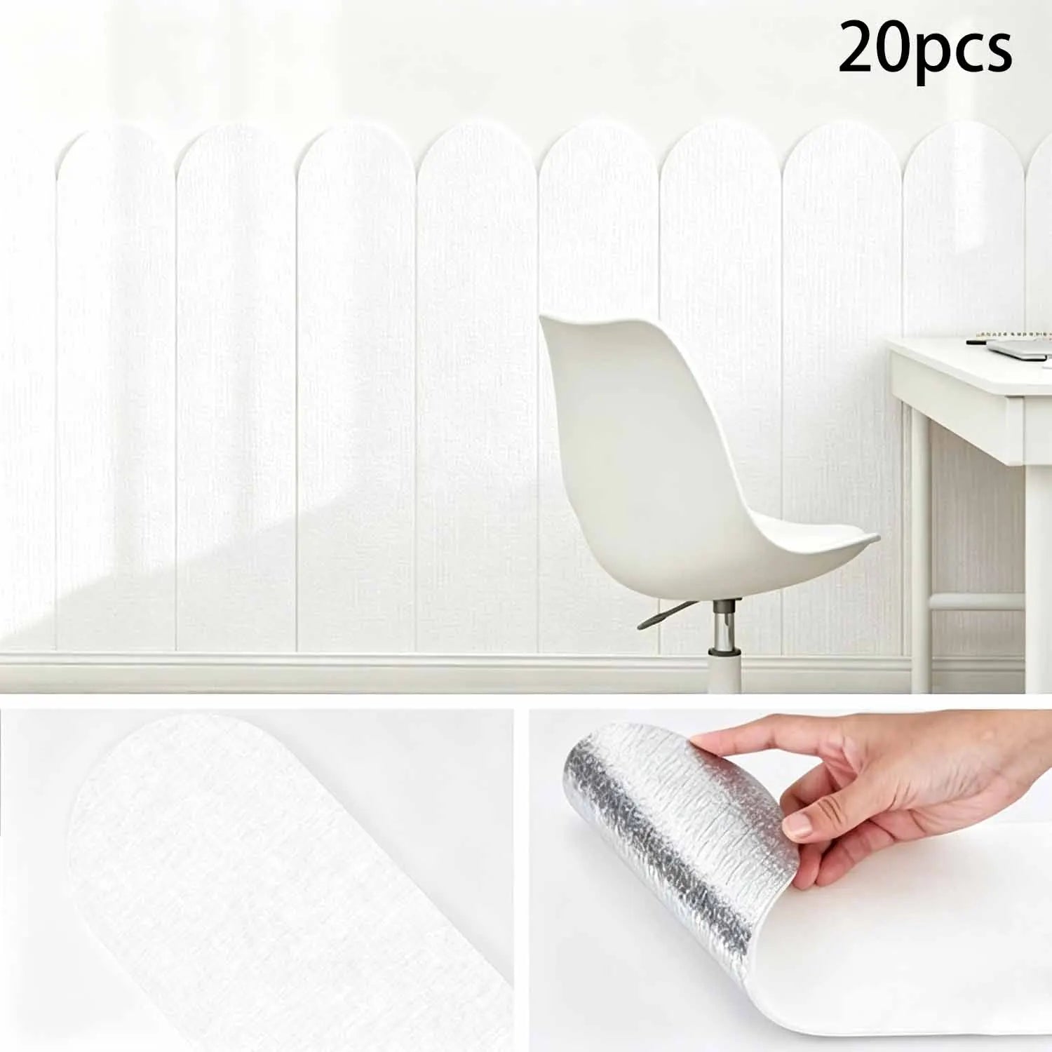 Soft-touch Self-adhesive Wall Sticker Modern Minimalist Design Qme baise 60cmX15cm