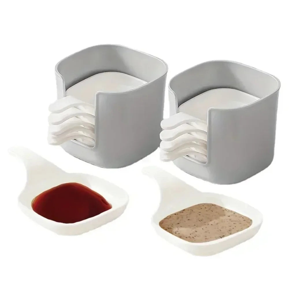 Sauce Dish Food Dipping Setsnack Seasoning Container Tomato Plates Qme