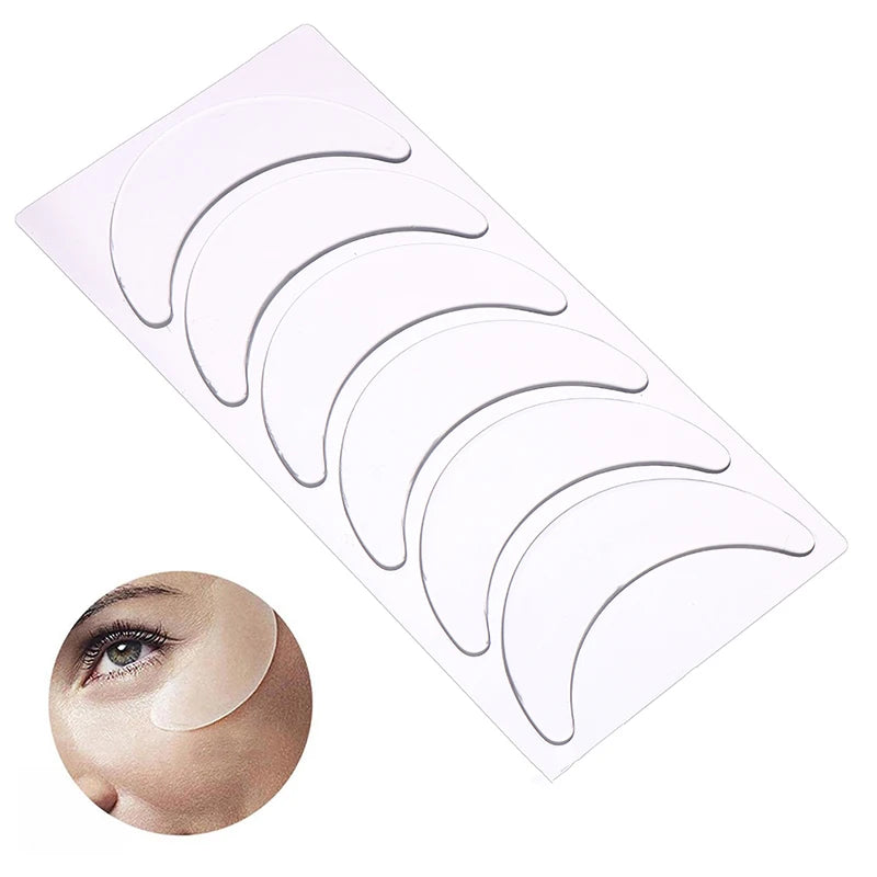 3 Pairs Reusable Waterproof Silicone Anti-wrinkle Eye Pads Facial Qme