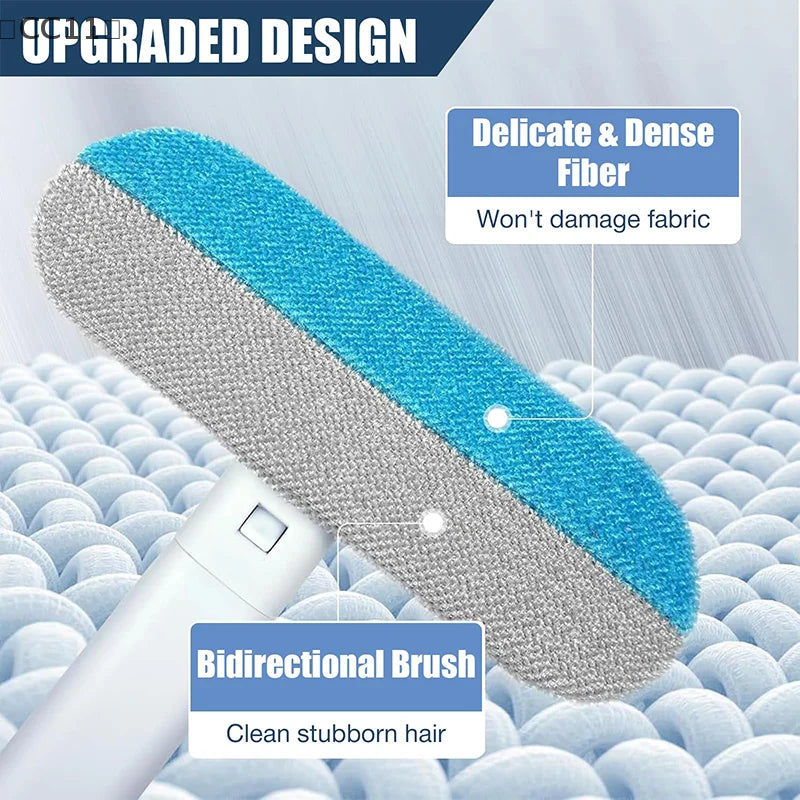 CC11Pet Hair Remover 1- Reusable Long Handle Dog Brush Washable Lint Qme