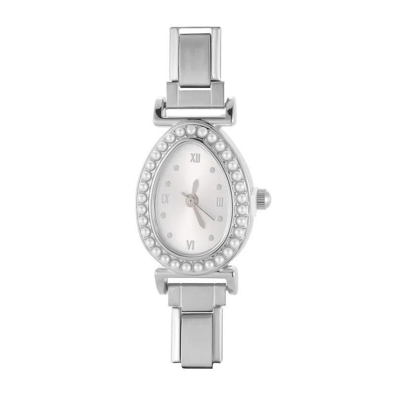 Wholesale Shiny CZ Square Round Oval Stainless Steel Watch Bracelet
