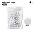 Self-adhesive Sponge Buffing Pads Replaceable Stainless Steel Disk Qme A3