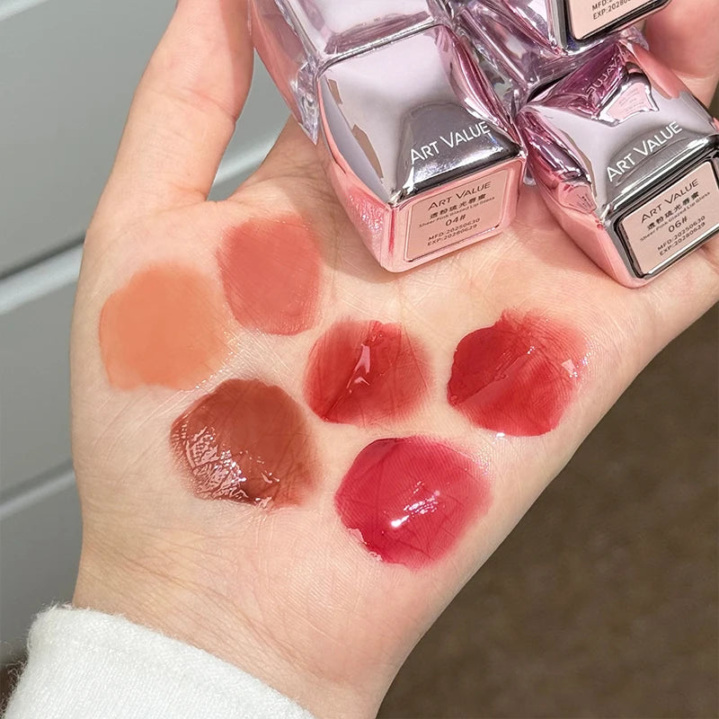 Art Value Mirror Shine Lip Gloss Hydrating Moisturizing Long-lasting Qme