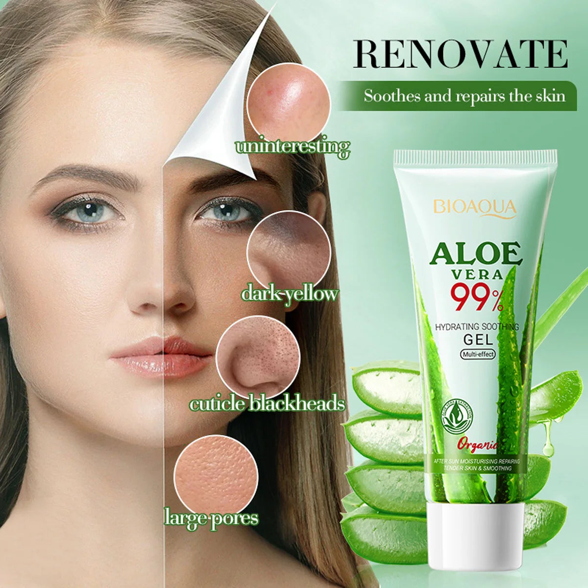 Moisturizing Soothing Aloe Gel Rejuvenating Qme