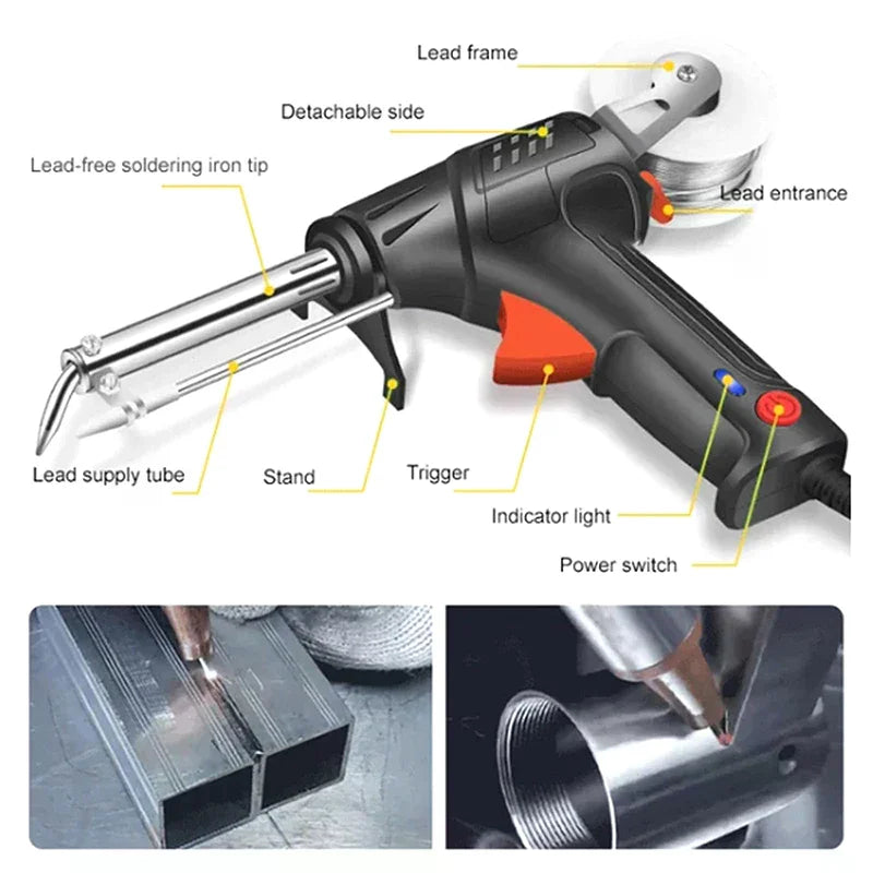 Laser Welding Machine Laser Welding Gun For Metal Multi-Function Soldering Iron Soldering Gun Set Automatic Corded Solder Iron Qme