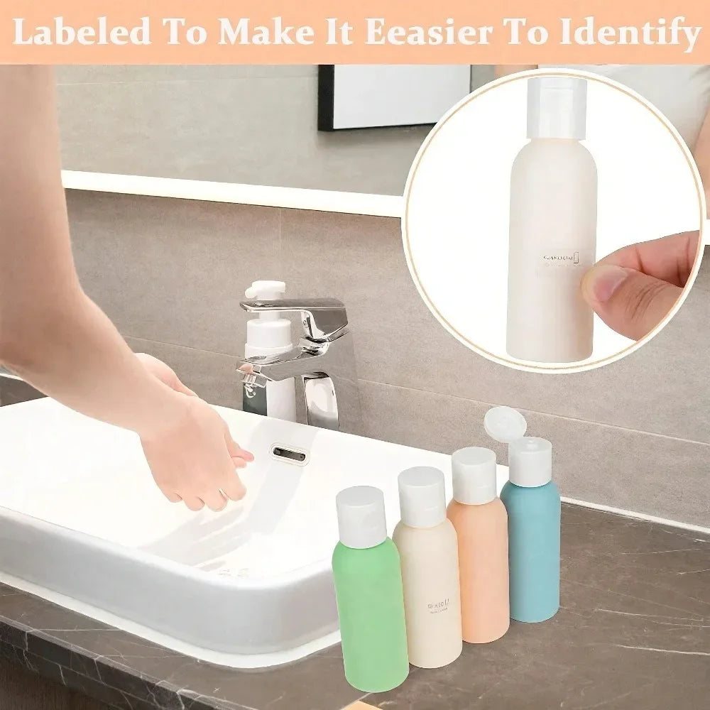 Leakproof Travel Bottles Refillable TSA Approved Shampoo Lotion Gel Qme