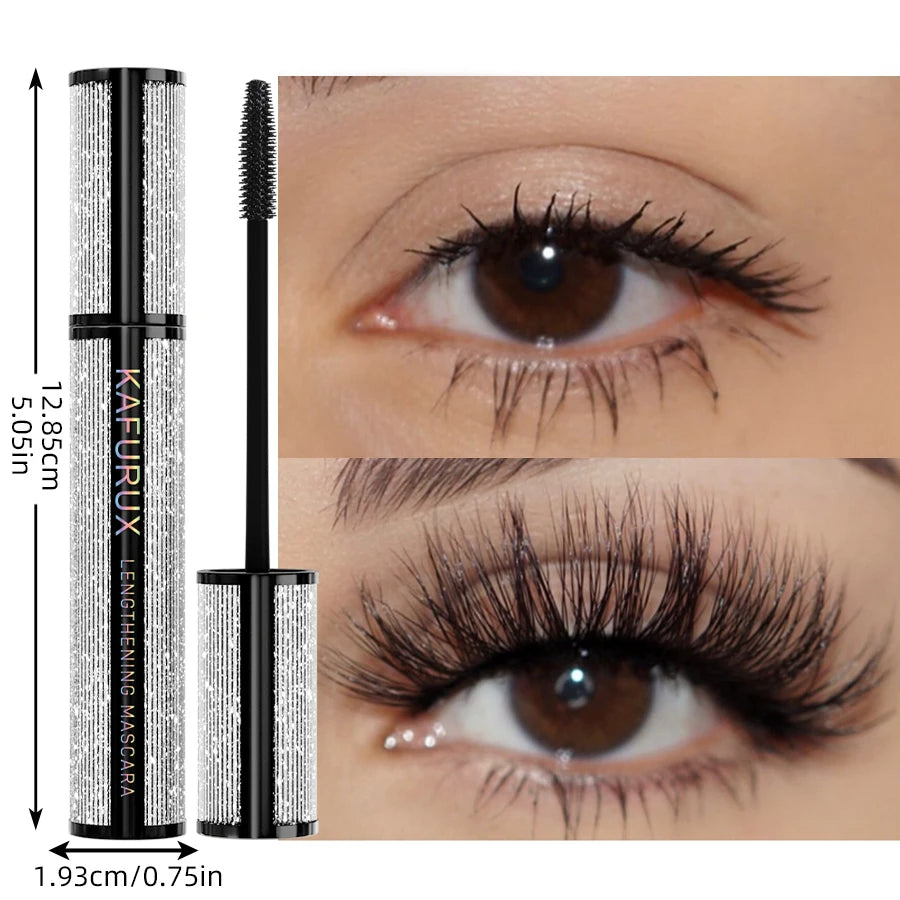 5D Black Lengthening Mascara Eyelashes Extension Eye Lashes Brush Qme K7120-1PC