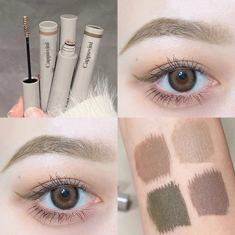 Cocoa Brown Eyebrow Tint Cream Waterproof Natural Eyebrow Tattoo Cream Light Color Eyebrows Make Up Smooth Fluff Brow Dye Pencil Qme