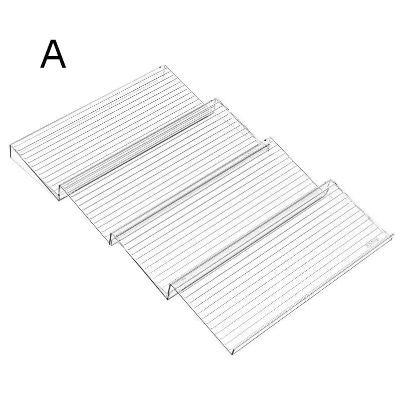 Clear Plastic Expandable Spice Rack Organizer Tilted Design Kitchen Qme A
