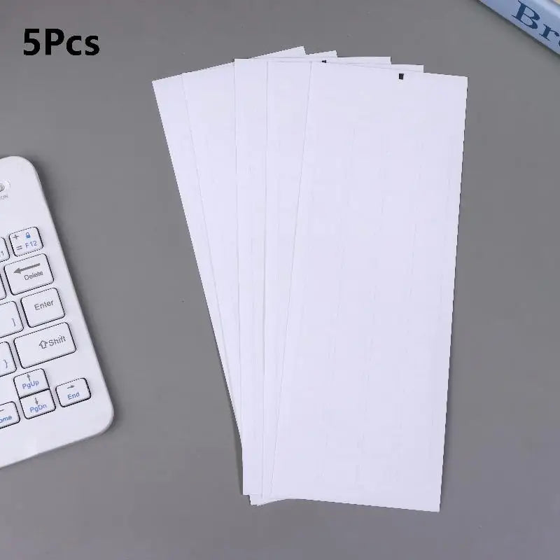 Russian Keyboard Sticker Waterproof Dustproof Easy Use Laptop Desktop Qme Clear white