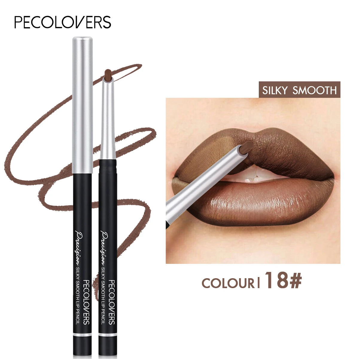 24-Color Matte Lip Liner Long-lasting Natural Effect Pencil All Skin Qme 18