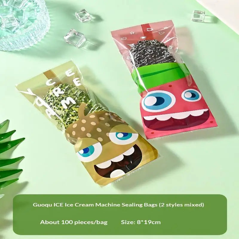 Ice Cream Packaging Bag Homemade Popsicle Disposable Plastic Qme C