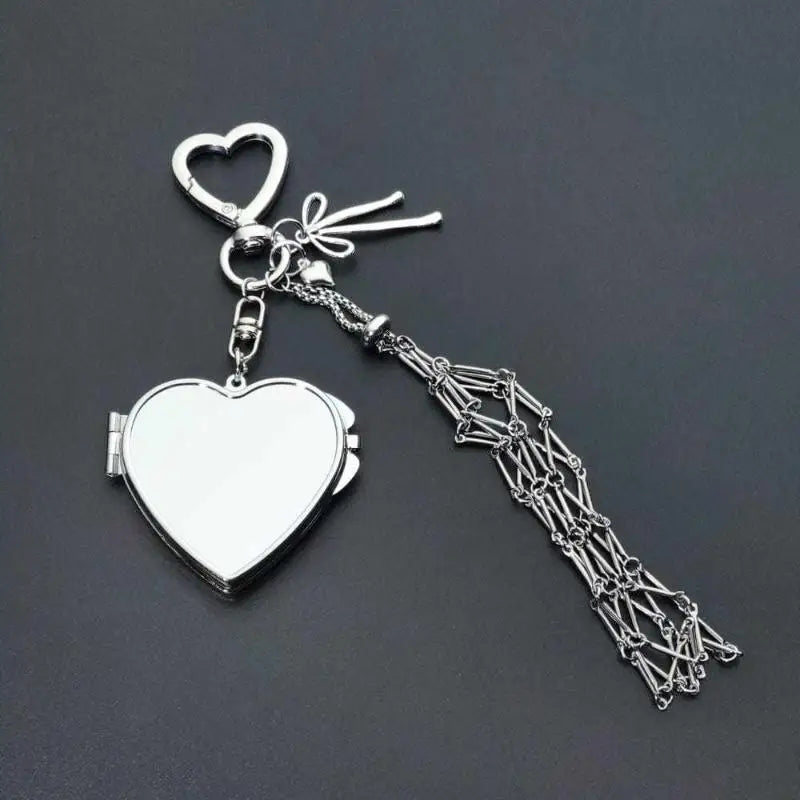 Metal Net Pocket Lipstick Cover Keychain Portable Pouch Lip Balm Bag Qme A6