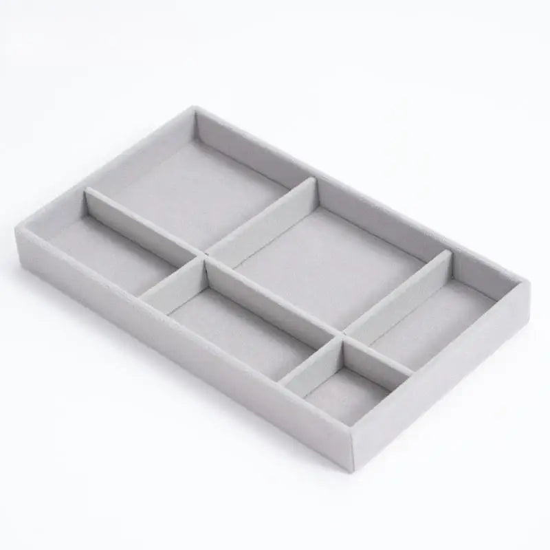Velvet Jewelry Storage Box Earrings Necklace Ring Bracelet Jewelry Display Stand Jewelry Gold Tray Qme