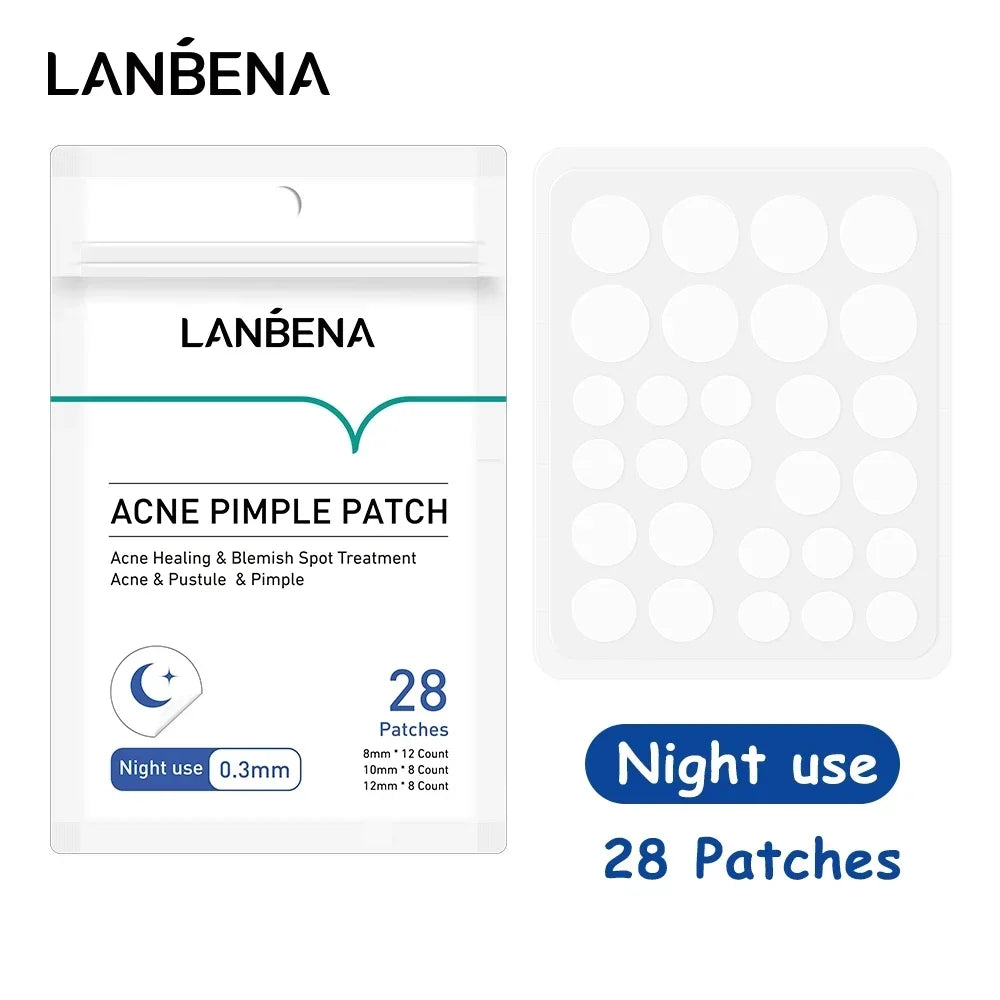 LANBENA Acne Pimple Patch 25pcs Daily Use Invisible Acne Stickers Blemish Treatment Acne Concealer Makeup Qme Night use