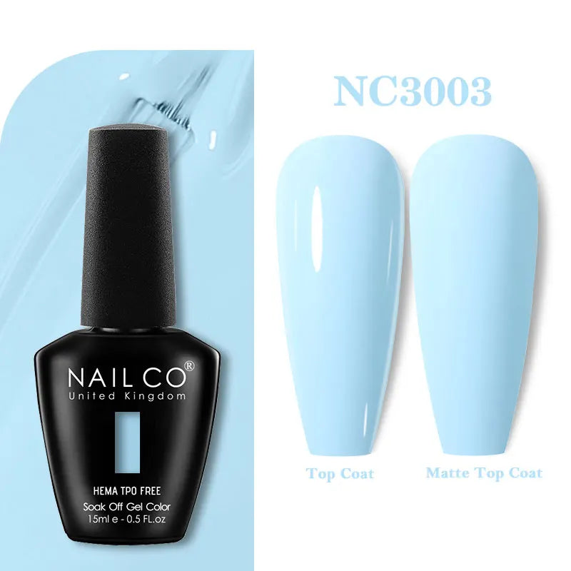 NAILCO Coat Base Gel Nail Polish Nails Art Semi Permanent Lacquer Qme