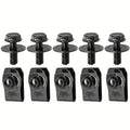 10 Pieces Set of Car Screw Clips, License Plate Frame Strips - Iron Material Qme 10pcs