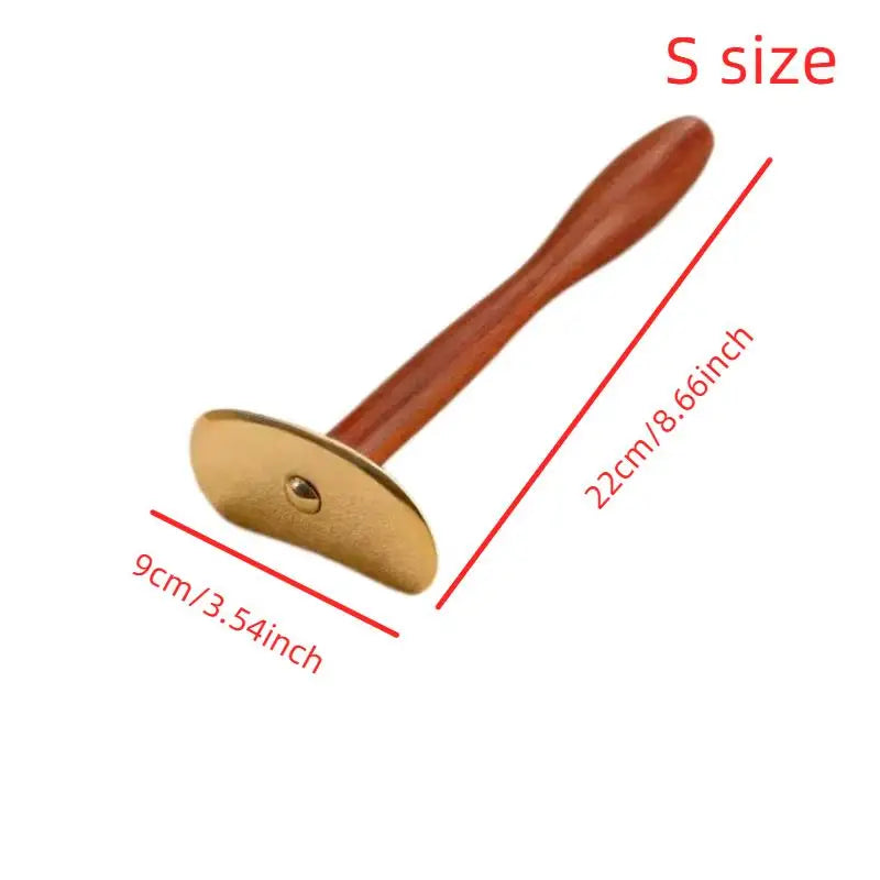 Wood Brass Gua Sha Tool Natural Massage Face Body Lymphatic Drainage Qme S