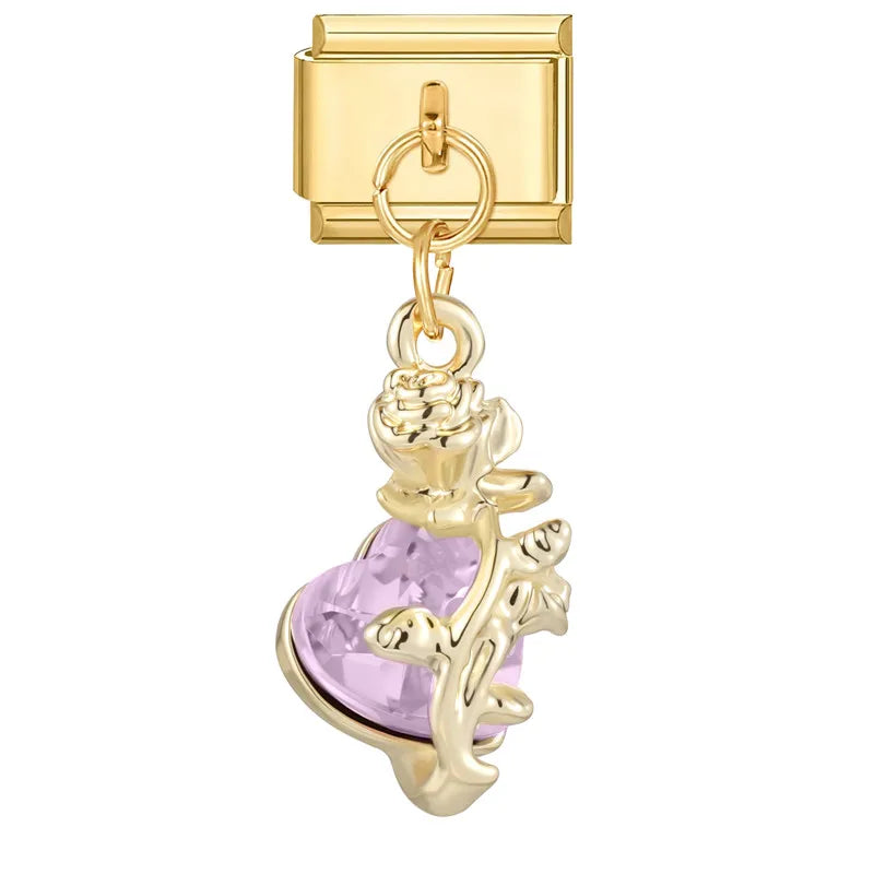 Charm Cute Cartoon Pearl Dogs Horse Pendant Italian Link Fit Bracelet