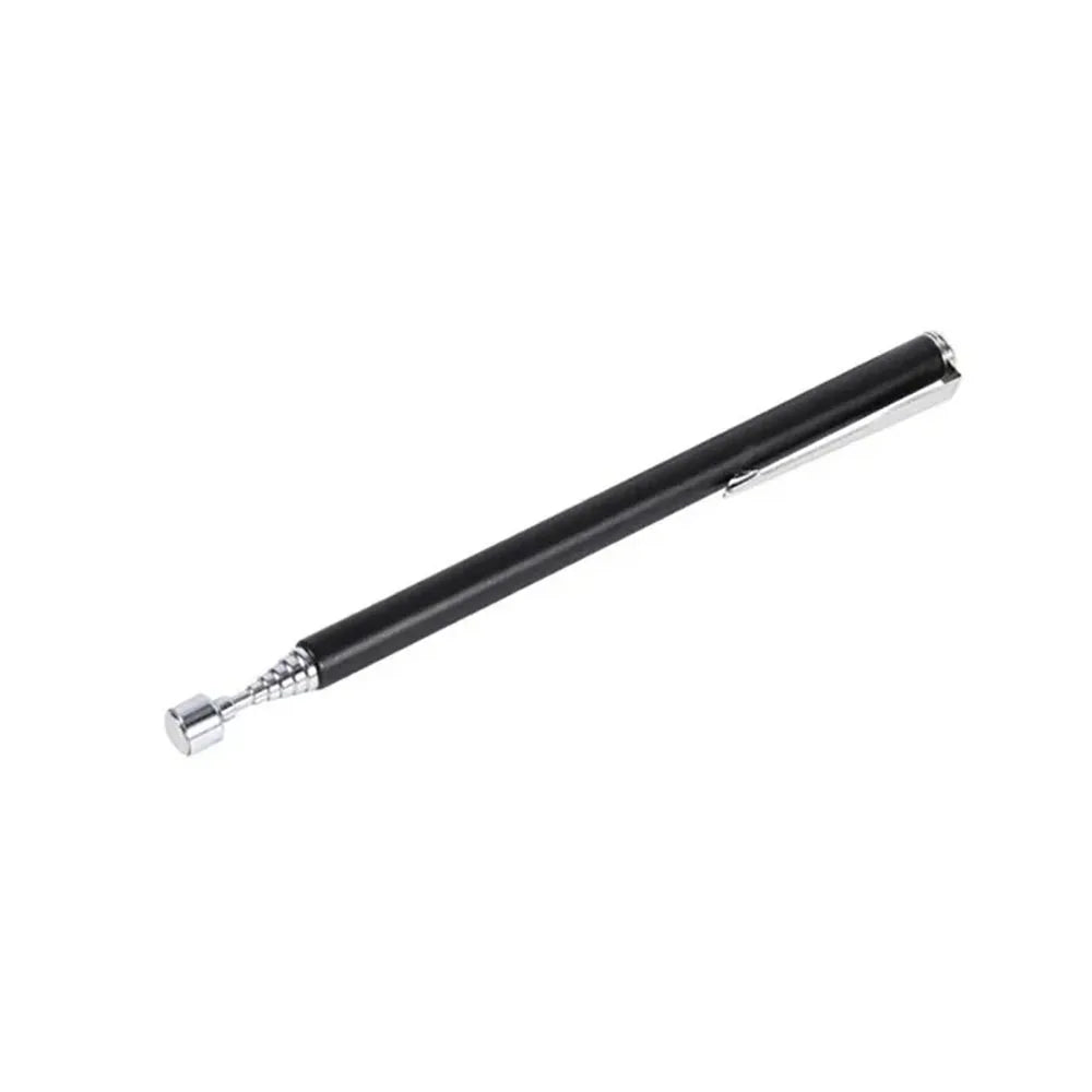 Telescoping Magnetic Pick up Tool Portable Grabbers Reacher Tools with Pocket Clip Telescopic Retrieving Magnet for Mechanic Man Qme black