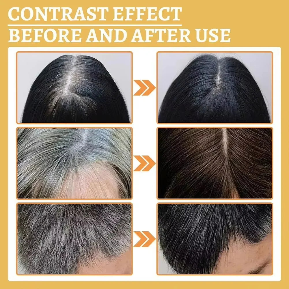 Magic White Hair to Black Shampoo Dye Soap Natural Color Soap Restore Gray Beard Cover Gray Hair Dye Hair Fixing Shampoo Bar Qme