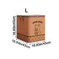 Portable Household Moving Foldable Storage Bag Large Capacity Quilt Dustproof Storage Bag Cute Bear Pattern Clothes Storage Box Qme L