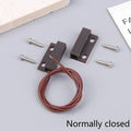 MC-38A Wired Door Window Sensor Magnetic Switch NC/NO Sensor Switch For Home Alarm System Detector Reed Switch Qme A1 Normally closed