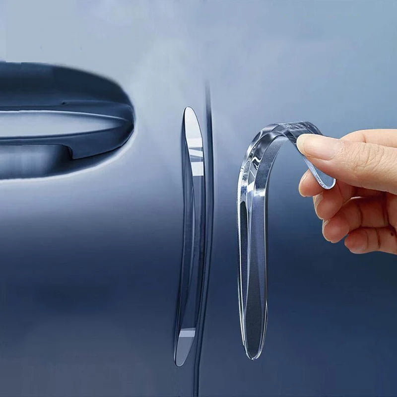 4PCS Car Door Anti-Collision Strip Invisible Universal Edge Guard Scratch Car Protector Stickers Decoration Strip Car Accessory Qme